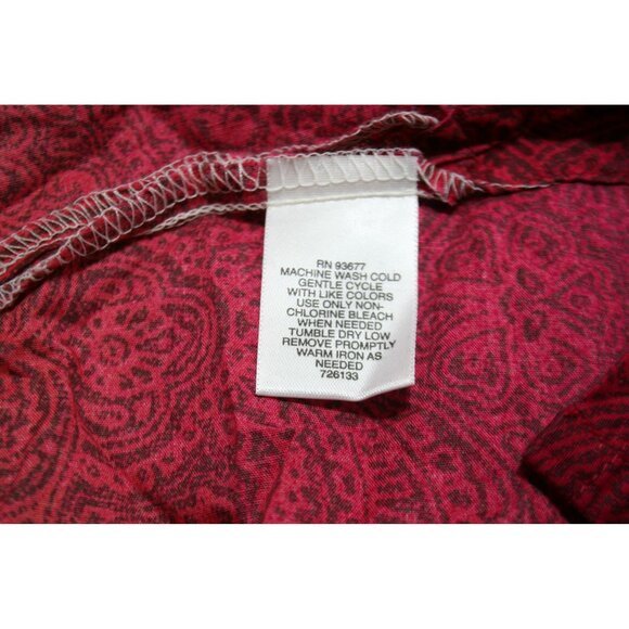 Liz Claiborne Woman 2x Henna Ombre Sleeveless Cotton Tunic Tank Top Plus Size - Picture 5 of 7